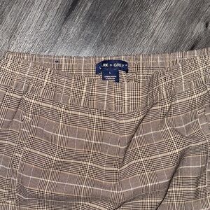 Women’s | lark & gray | Brown Plaid Pants size large
